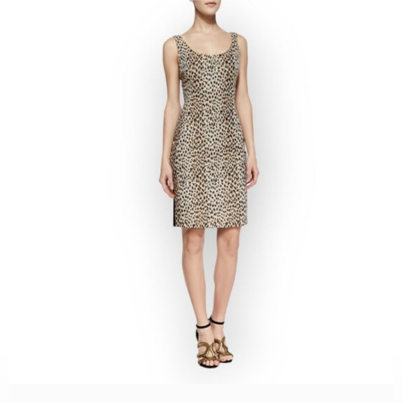 Diane Von Furstenberg Dresses & Skirts - DIANE VON FURSTENBURG women's Arianna leopard print fitted dress size XS 0